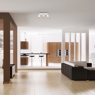 Lampa sufitowa DANTE GOLD/WHITE 3x mini GU10