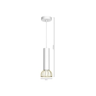 Lampa wisząca DANTE GOLD/WHITE 1x mini GU10