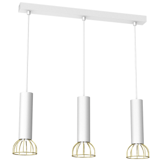 Lampa wisząca DANTE GOLD/WHITE 3x mini GU10