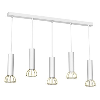 Lampa wisząca DANTE GOLD/WHITE 5x mini GU10
