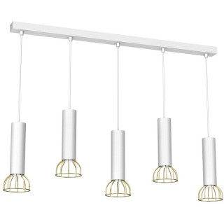 Lampa wisząca DANTE GOLD/WHITE 5x mini GU10