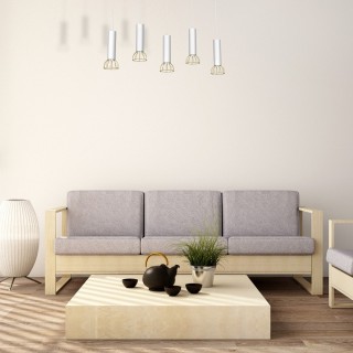 Lampa wisząca DANTE GOLD/WHITE 5x mini GU10