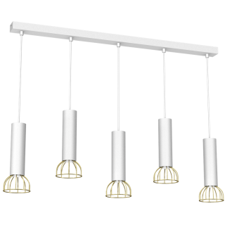 Lampa wisząca DANTE GOLD/WHITE 5x mini GU10