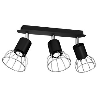 Lampa Sufitowa DANTE SILVER/BLACK 3x mini GU10