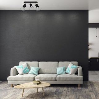 Lampa Sufitowa DANTE SILVER/BLACK 3x mini GU10