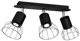 Lampa Sufitowa DANTE SILVER/BLACK 3x mini GU10