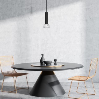 Lampa Wisząca DANTE SILVER/BLACK 1x mini GU10