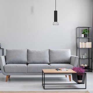 Lampa Wisząca DANTE SILVER/BLACK 1x mini GU10