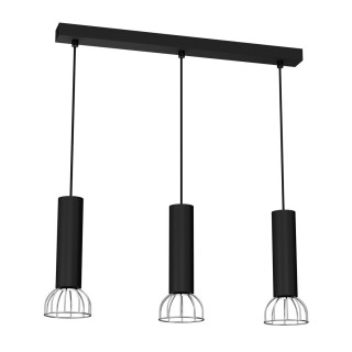 Lampa Wisząca DANTE SILVER/BLACK 3x mini GU10