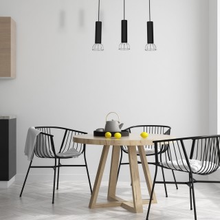 Lampa Wisząca DANTE SILVER/BLACK 3x mini GU10