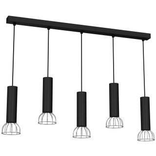 Lampa Wisząca DANTE SILVER/BLACK 5x mini GU10