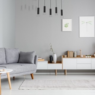 Lampa Wisząca DANTE SILVER/BLACK 5x mini GU10