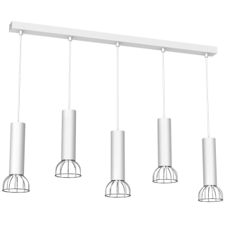 Lampa Wisząca DANTE SILVER 5x mini GU10