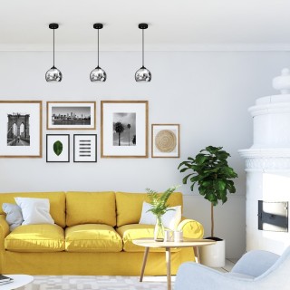 Lampa wisząca TORO BLACK / GOLD 1xE27