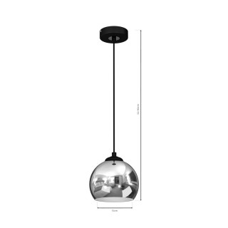 Lampa wisząca TORO BLACK / GOLD 1xE27