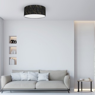 Lampa sufitowa SENSO Black/Gold Ø400mm 2xE27