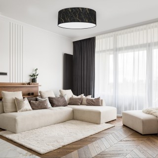 Lampa sufitowa SENSO Black/Gold Ø500mm 3xE27