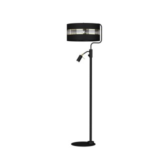 Lampa Podłogowa ULTIMO BLACK 1xE27 + 1x mini GU10