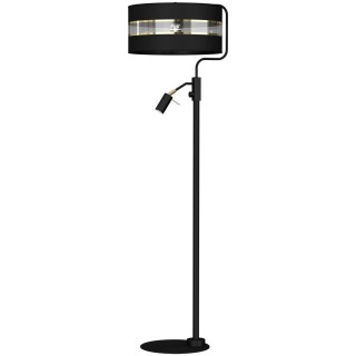 Lampa Podłogowa ULTIMO BLACK 1xE27 + 1x mini GU10