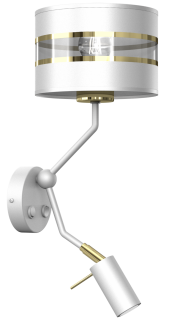 Kinkiet ULTIMO WHITE 1xE27 1x mini GU10