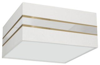 Lampa sufitowa Kwadrat ULTIMO WHITE 2xE27 40cm