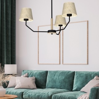 Lampa wisząca ETNA Black 3xE27