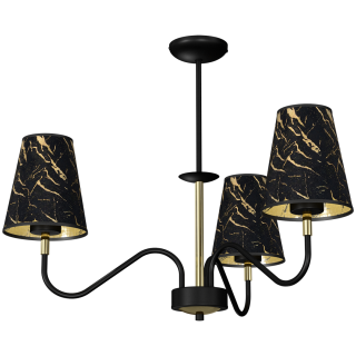 Lampa wisząca HERMES Black/Gold 3xE27