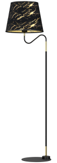 Lampa stojąca HERMES Black/Gold 1xE27