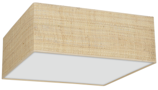 Lampa sufitowa MARSHALL WHITE / RATTAN 2xE27