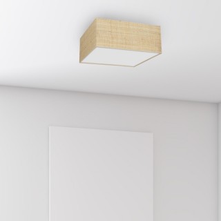 Lampa sufitowa MARSHALL WHITE/RATTAN 3xE27