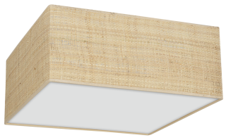 Lampa sufitowa MARSHALL WHITE/RATTAN 3xE27