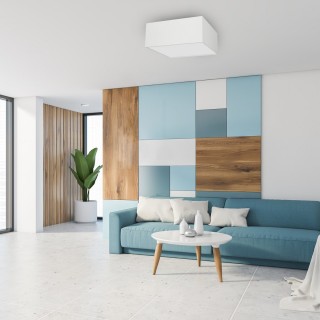 Lampa sufitowa ALBION BIEL/BAWEŁNA 3xE27