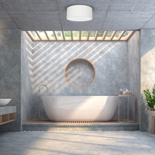 Lampa sufitowa ALBION BIEL/BAWEŁNA 2xE27