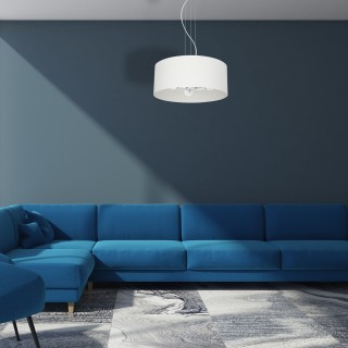 Lampa wisząca ALBION BIEL/BAWEŁNA 3xE27