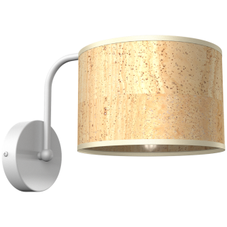 Kinkiet CORK White/Cork 1xE27