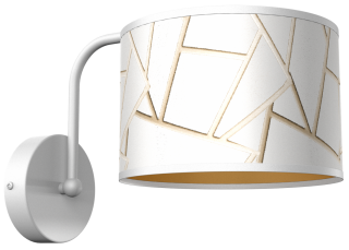 Kinkiet ZIGGY WHITE White/Gold 1xE27