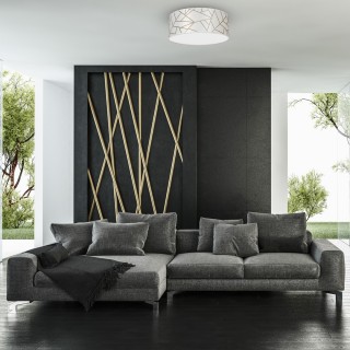 Lampa sufitowa ZIGGY WHITE White/Gold 2xE27