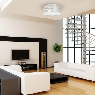 Lampa sufitowa ZIGGY WHITE White/Gold 2xE27