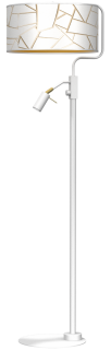 Lampa podłogowa ZIGGY WHITE White/Gold 1xE27 +  1x mini GU10