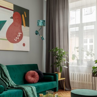 Kinkiet ZIGGY GREEN Gold/Bottle green 1xE27 + 1x mini GU10