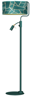 Lampa podłogowa ZIGGY GREEN Gold/Bottle 1xE27 + 1x mini GU10