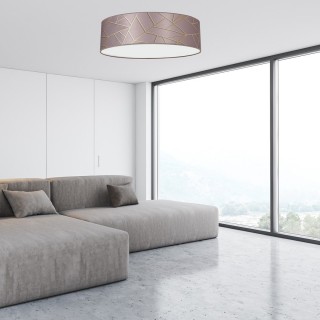 Lampa sufitowa ZIGGY PINK Gold/Pink 3xE27