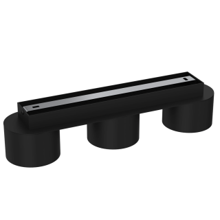 Lampa sufitowa DIXIE Black 3xGX53