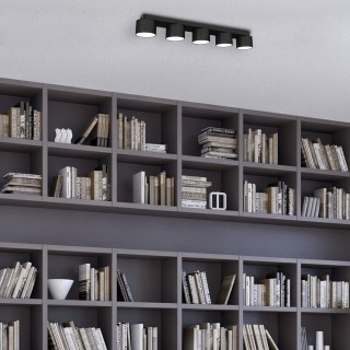 Lampa sufitowa DIXIE Black  5xGX53