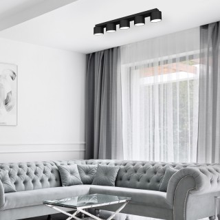 Lampa sufitowa DIXIE Black  5xGX53