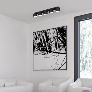Lampa sufitowa DIXIE Black  5xGX53