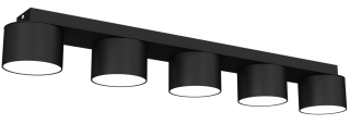 Lampa sufitowa DIXIE Black  5xGX53