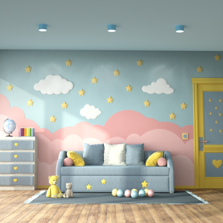 Lampa sufitowa DIXIE Blue/White  1xGX53