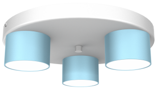 Lampa sufitowa DIXIE Blue/White 3xGX53