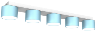 Lampa sufitowa DIXIE Blue/White 5xGX53